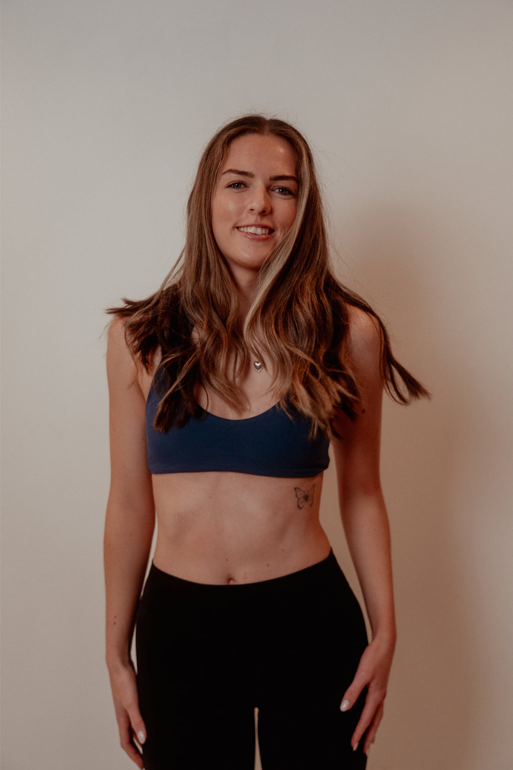 Halter Crop - Midnight Blue