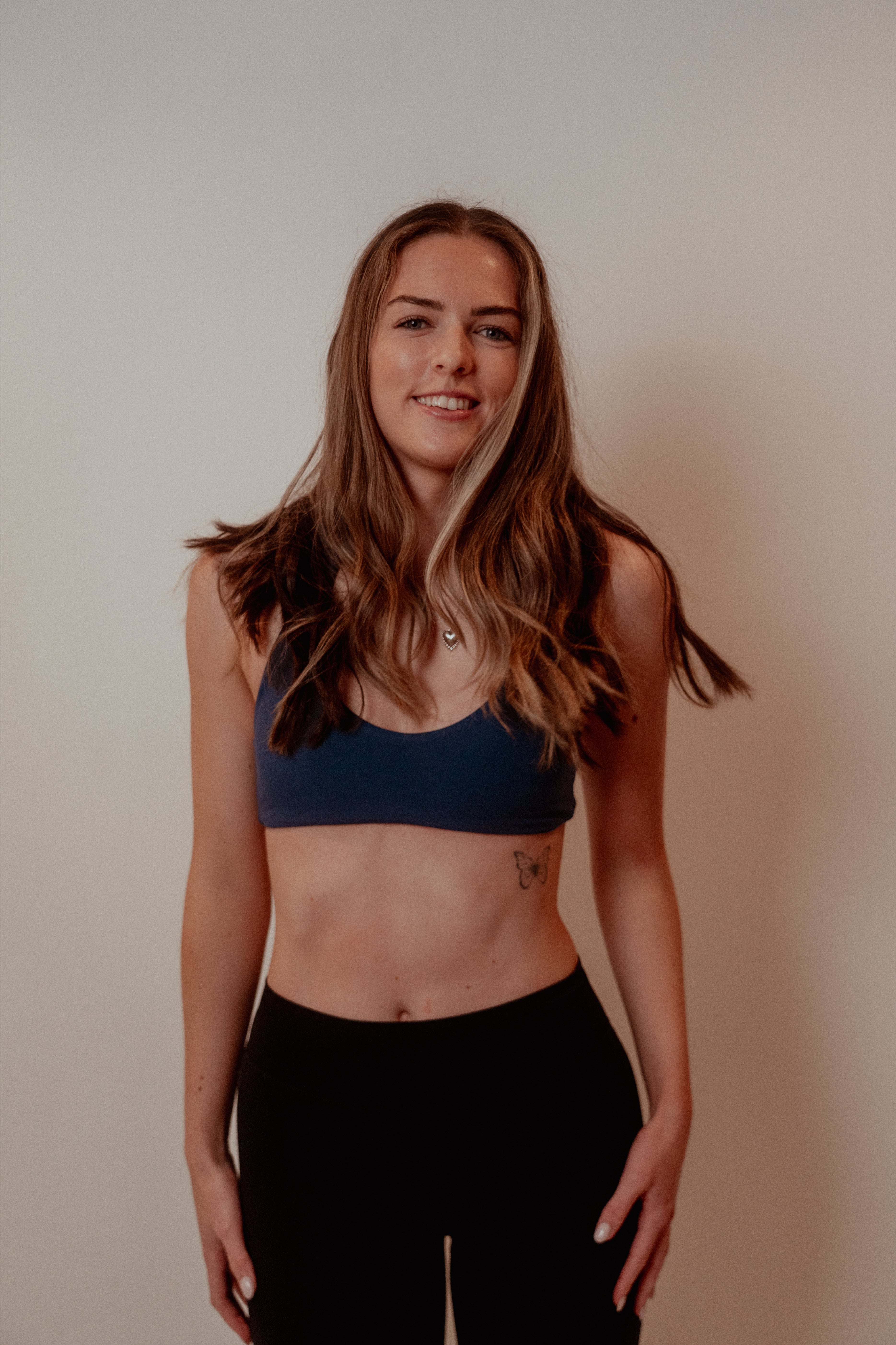 Halter Crop - Midnight Blue